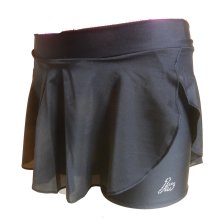 Hochwertige kurze Eislaufhose/Tanzhose IM5167 mit kurzem Röckchen F: schwarz *TOP BASIC*