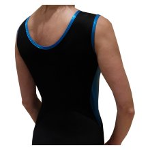 ERVY TOP Ärmelloser Turnanzug/Gymnastikanzug "Andromeda SP" m. Microfaser + Metallicstoff *Top Seller*