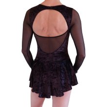 Langarm Intermezzo-Kürkleid Skating/Rollkunst/Tanzen 31476 Samt+Netz F: türkis *TOP*