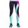 ERVY Lange Leggings 3 farbig mit Print Stoff "Andaman 1" ohne Frontnaht