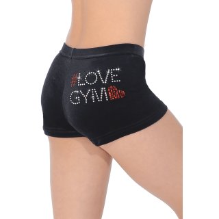 The Zone Z2000LOVB Shorty/Hipster "LOVE GYM" aus glattem Samt F: schwarz