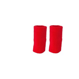 Handgelenkwärmer/Schweißbänder groß, Polster aus Frottee F: rot
