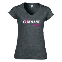 AGIVA Damen Turn T-Shirt mit Druck "GYMNAST"...