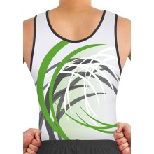 ERVY Trikot "Ian 10 vorn+hinten"  für Kunstturnen m. Elasthan Sublimationsdruck *NEW*