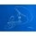 Sporttuch/Fitnesshandtuch/Microfaser Handtuch 50x100cm F: lemon, schwarz, dunkelblau, pink, royal mit "Gymnastics" Druck *Einzelstücke* royal