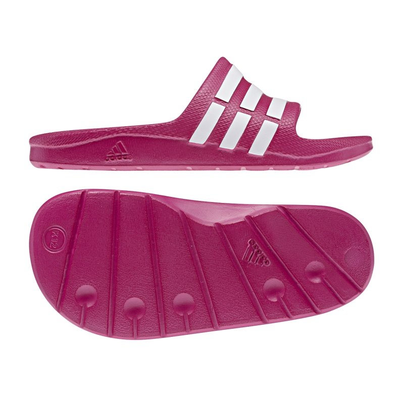 Rápido seré fuerte bordado ADIDASG06797 Kinder Badelatschen/Badeschuhe "Duramo Slide" F: pink/we