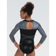 GK 5858ST 3/4 Turnanzug/Gymnastikanzug - "Black Elegance" Leotard