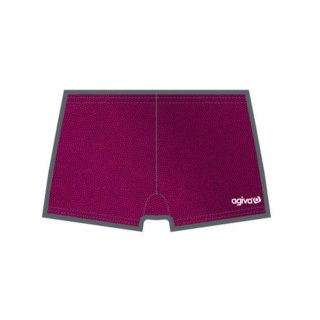 AGIVA 3705 Hot-Pant Turnen/Cheer/Akrobatic aus Lackstoff F: cassis-366