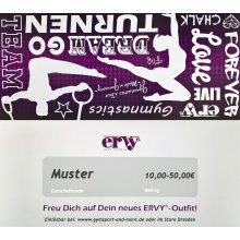 Geschenkgutschein Motiv "ERVY Gymnastics" im...