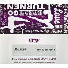 Geschenkgutschein Motiv "ERVY Gymnastics" im...