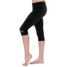 The Zone 3/4 Leggings aus glattem Samt F: schwarz