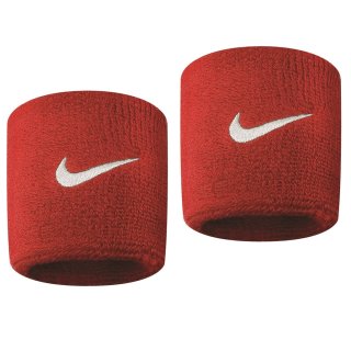 Nike Handgelenkwärmer/Schweißbänder klein, F: rot Polster aus Frottee