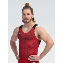 GK 1899M Herren-Kunstturntrikot "Red Champion" Sublimation Farben: rot/schwarz/grau