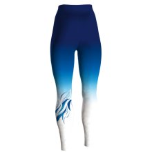 ERVY Leggings/lange Hose "Karpathos 1" mit tollem Printmuster F: blau/caribic/weiß