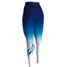 ERVY Leggings/lange Hose "Karpathos 1" mit tollem Printmuster F: blau/caribic/weiß