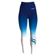 ERVY Leggings/lange Hose "Karpathos 1" mit tollem Printmuster F: blau/caribic/weiß