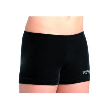 ERVY Hipster glatter Samt F: schwarz *TOP BASIC* Turnen Cheer Akrobatik 36