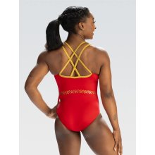 GK E4799 Ärmelloser Turnanzug - "Simone Biles Golden Gilded"