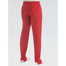 GK 1813M lange Kunstturnhose m. Elasthan "Campus Strechtek matt"- F: rot *TOP*