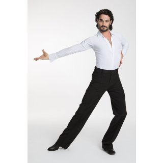 Intermezzo 31077 Spezielles Herren Body-Tanzhemd - Ballroom weiß Herren - M