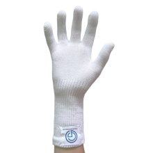 "100% Cotton" Reckhandschuhe/Metal Bar Gloves für verschiedene Schlaufen F: weiß L