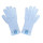 "100% Cotton" Reckhandschuhe/Metal Bar Gloves für verschiedene Schlaufen F: weiß L