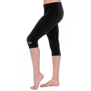 The Zone 3/4 Leggings aus glattem Samt F: schwarz 28" (D122/128)