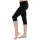 The Zone 3/4 Leggings aus glattem Samt F: schwarz 28" (D122/128)