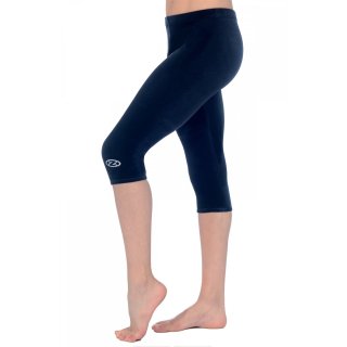 Z_681SM 3/4 Leggings aus glattem Samt F: dunkelblau - Turnanzüge