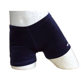 AGIVA 3768 Hot-Pant/ShortTurnen + Akrobatik Samtstoff F: blau glatt