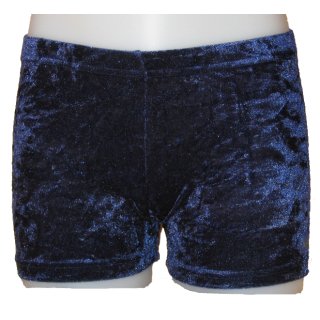 AGIVA 3768 Hot-Pant/ShortTurnen + Akrobatik Samtstoff F: blau crashed