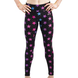 ERVY Lange Leggings "Tapua" breiter Bund F: Motivdruck Stars *TOP*