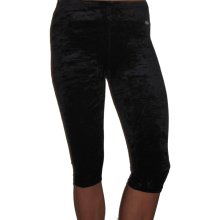 AGIVA 3733 Caprihose aus Samt in schwarz crashed *TOP*