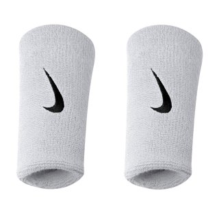 Nike Handgelenkwärmer/Schweißbänder groß, F: weiß Polster aus Frottee