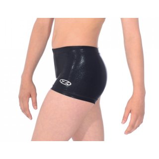 Z2000CHI The Zone Metallic/Lackstoff Hotpant Turnen/Cheer F: schwarz *TOP*