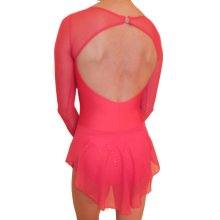 Langarm Intermezzo-Kürkleid 31455 Skating/Rollkunst/Tanz F: rot *TOP*