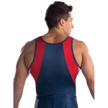 GK 1853ST Herren-Kunstturntrikot Farbe: navy/red/withe *Special*