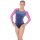 Z914Del Langarm Turnanzug The Zone "Deluxe" F: navy/pink + Strass