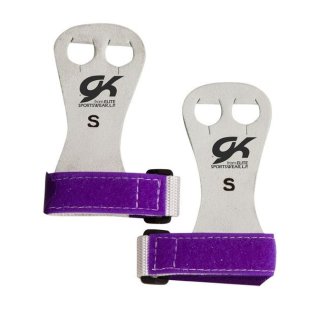 GK Elite Beginner Grips/Universal-Riemchen für Stufenbarren+Reck 2-Loch/Klettverschluss violett