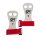 GK Elite Beginner Grips/Universal-Riemchen für Stufenbarren+Reck 2-Loch/Klettverschluss rot