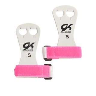 GK Elite Beginner Grips/Universal-Riemchen für Stufenbarren+Reck 2-Loch/Klettverschluss rosa
