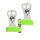 GK Elite Beginner Grips/Universal-Riemchen für Stufenbarren+Reck 2-Loch/Klettverschluss lime XS