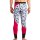 ERVY Lange Leggings 3 farbig mit Print Stoff "Andaman 2" ohne Frontnaht