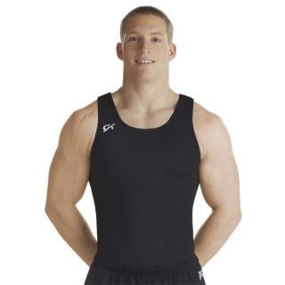 GK 1832M Herren-Kunstturntrikot/-Body Boycut Schnitt - Farbe: schwarz *TOP*