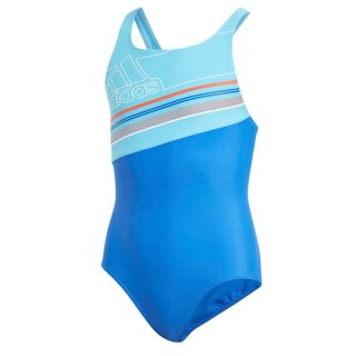 ADIDAS Kinder-/Mädchen Badeanzug/Schwimmanzug Spring Brake F: türkis/weiß