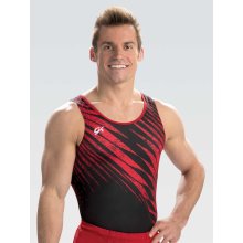 GK 1888M Herren-Kunstturntrikot Sublimation Farben: schwarz/rot