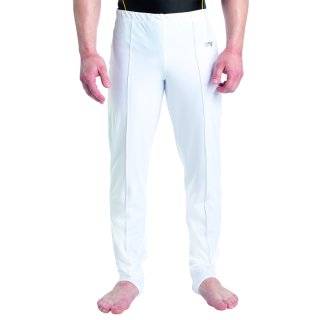 ERVY 89802  lange Kunstturnhose m. Elasthan "Connor Pro" (weitere Beine) - 5*Farben weiss 14 J. (158/164)