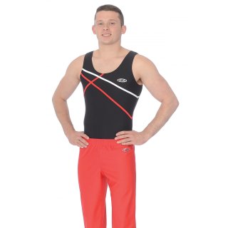 The Zone Jungen-/Männer - Trikot/Turntrikot/Turnbody "Atlas" F: schwarz *TOP*