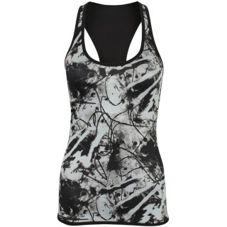 SkinnFit® - Kinder Fitness Workout Tank Top Freizeit/Fitness/Laufsport F: schwarz Print *TOP*