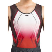 ERVY Trikot "Paul" für Kunstturnen+Trampolin Sublimationsdruck F: grau/rot/bordeaux/weiß *TOP* 4 (M/46)